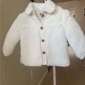 OshKosh B'gosh White Fleece Kids Jacket